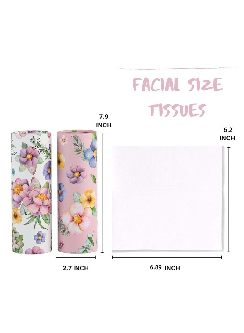 DAILYCHIC Car Tissues Holder,4-Pack, 50 Tissues per Canister,Tissues for Car Cup Holder, Round Car Tissue Box Holder - Image 3